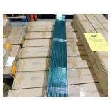 (27) Bottom Locking Privacy Slats, Double-Wall Vertical Bottom-Locking Slats for Chain-Link Fence, High-Density HDPE, Green