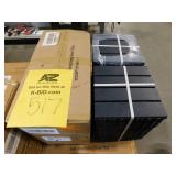 (9 cases)12 x 12 in. Plastic Interlocking Flooring Tiles Indoor and Outdoor Patio Garden Deck Poolside Balcony 44-Pack Gray