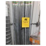 lot of 14 -1 5/8 x 6- Galvanized fence post--works for four foot fence