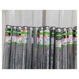 lot of 14 -1 5/8 x 6- Galvanized fence post--works for four foot fence