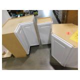 Lot of Three Cabinets-- Hampton Bay White