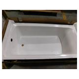 60 in. x 30 in. Soaking Bathtub with Right Drain in White