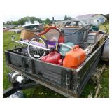 1982 Homemade Trail with Garden Trailer and All Contents