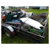 1982 Homemade Trail with Garden Trailer and All Contents