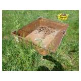 Metal Bucket with Heavy Duty Chain