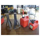 Jack Stands and Gas Cans