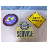 Jeff Gordon Clock and Signs