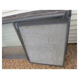 4 Aluminum Frame Windows with Screens