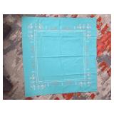 Bundle Of Vintage Embroidered Linen Runners, Doilys, Dresser Scarves