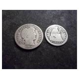 1914 D & 1853 Half Dime