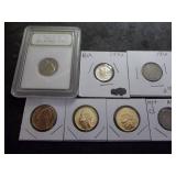 4- Jefferson Proofs, 1942 Mercury BU, 1912 Libery Head, 1914 Barber Dime