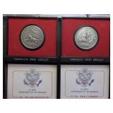 3-Basketball Cards David Robinson & Tony Dorestt And 2- Americas First Metals