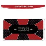Nuveti Poker Mat 55x28in Non-Slip Table Mat