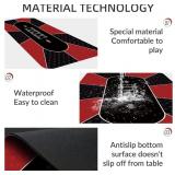 Nuveti Poker Mat 55x28in Non-Slip Table Mat