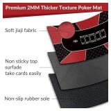 Nuveti Poker Mat 55x28in Non-Slip Table Mat