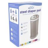 Ubbi Stainless Diaper Pail, Odor Locking