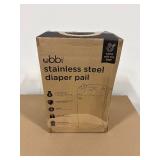 Ubbi Stainless Diaper Pail, Odor Locking