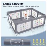 Baby Playpen for Babies and Toddlers, 71x60 in
