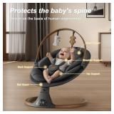 Monamii Baby Swing, Bluetooth (Black)