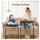 HUANUO Adjustable TV Tray: 6 Heights, 3 Tilt