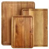 YSTKC Acacia Wood Cutting Board Set of 3