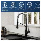 Scottsdale Matte Black Kitchen Faucet