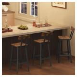 MAHANCRIS Bar Stools, 2-Pk, 26" BAHR05101