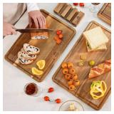 YSTKC Acacia Wood Cutting Board Set of 3