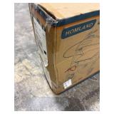 HOMLAND Foldable Rollator with Seat, 8" Wheels