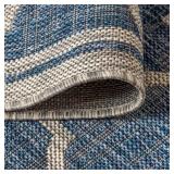 Jonathan Y Trebol Rug, Navy/Gray 6 ft