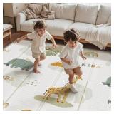 PIGLOG Foldable Waterproof Baby Play Mat 50 50