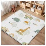 PIGLOG Foldable Waterproof Baby Play Mat 50 50