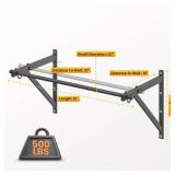 Jusgym Wall Mounted Pull Up Bar, 500LBS