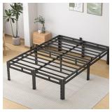NKZ King Size Metal Bed Frame 16" 2-in-1
