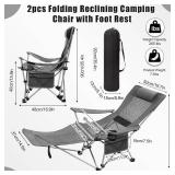 Colingmill 2-Pcs 2-in-1 Reclining Chair Gray