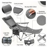Colingmill 2-Pcs 2-in-1 Reclining Chair Gray