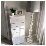 Crestlive Tall Dresser: 5-Drawer White