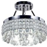 Diamond Life 4-Light Chrome Crystal Chandelier