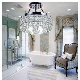 Diamond Life 4-Light Chrome Crystal Chandelier