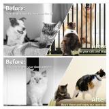 Extra Tall Cat Gate, 28.3-33" Door, Black