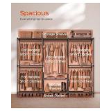 CASAMAYA Clothes Rack, 80.7" Closet, 5 Rods