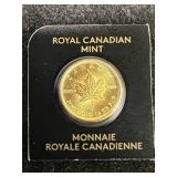 2023 CANADIAN MAPLE LEAF 1 GRAM .9999 FINE GOLD