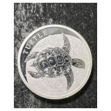 2 TROY OZ .999 FINE SILVER 2024 TURTLE