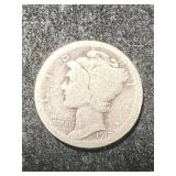 1917 US MERCURY DIME