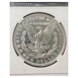 1896 US MORGAN SILVER DOLLAR SLABBED