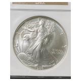 1986 AMERICAN SILVER EAGLE NGC MS69