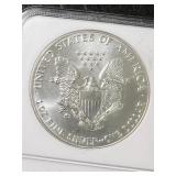 1986 AMERICAN SILVER EAGLE NGC MS69