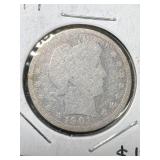 1901 US BARBER QUARTER