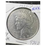 1935-S US PEACE SILVER DOLLAR