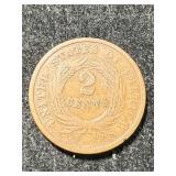 1865 US 2 CENT PIECE